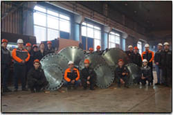 ООО «Невский завод ТРУБОДЕТАЛЬ» изготовил партию заглушек по  ASME B16.47 и ASME B16.5 для проведения гидравлических испытаний систем трубопроводов.